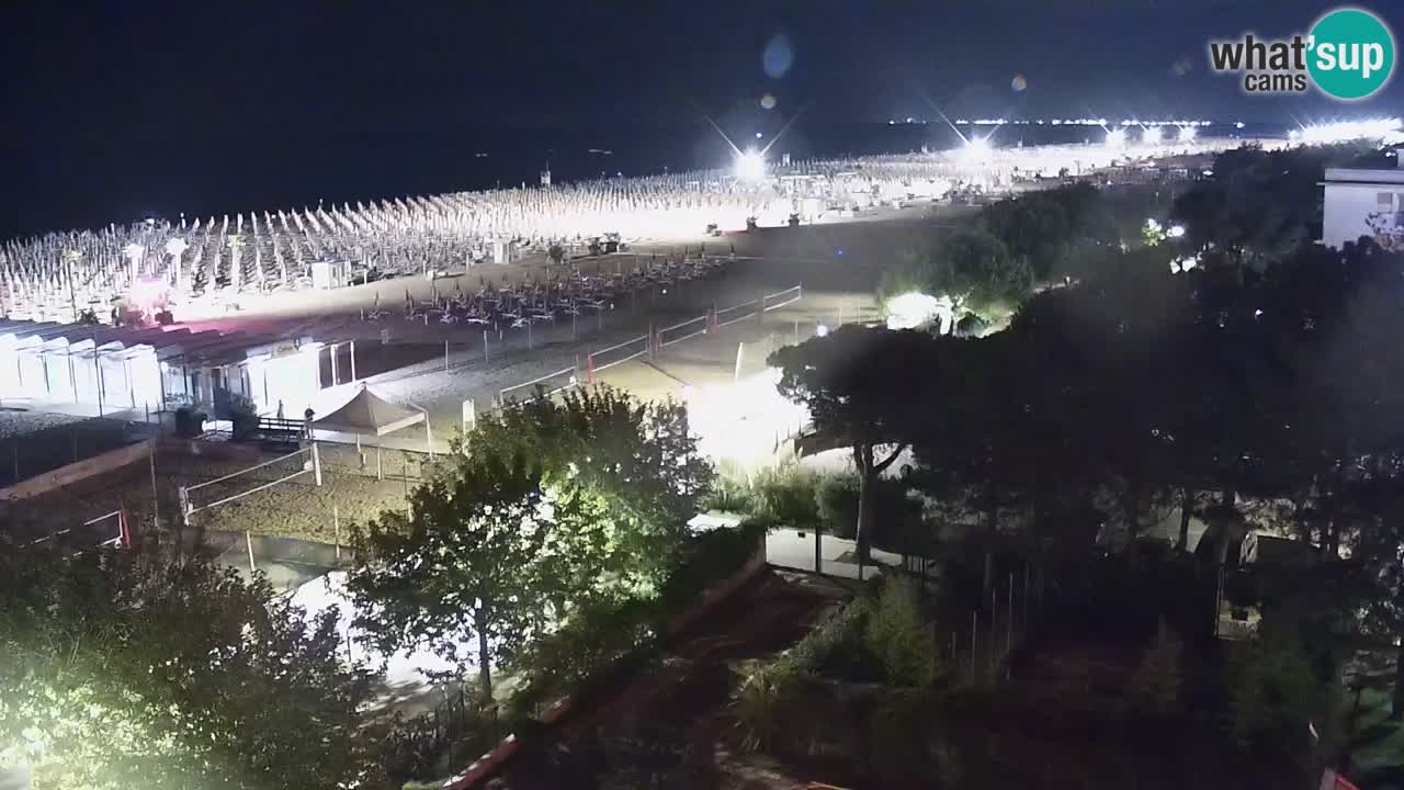 Webcam en vivo playa Bibione – vista desde Ashanti ApartHotel