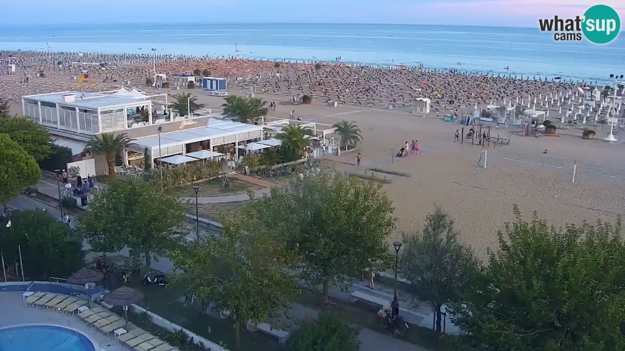 Webcam en vivo playa Bibione – vista desde Ashanti ApartHotel