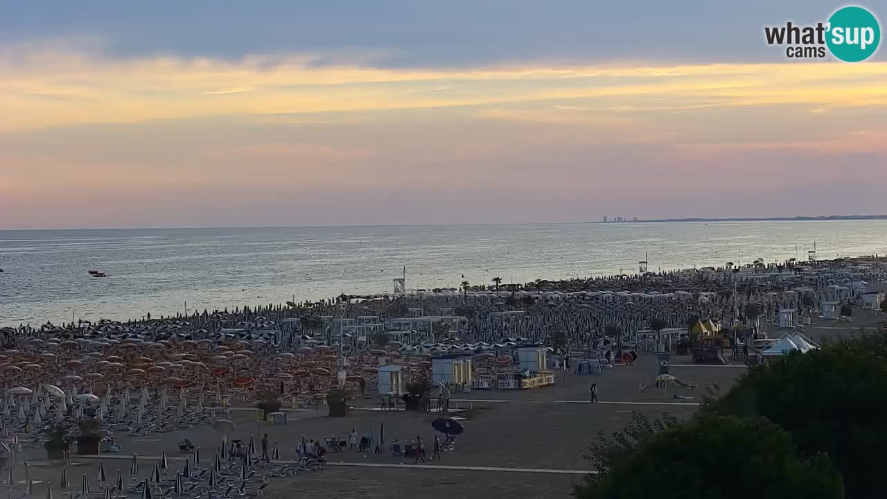 Webcam en direct plage de Bibione – vue depuis Ashanti ApartHotel