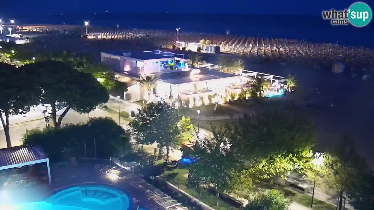 Webcam en vivo playa Bibione – vista desde Ashanti ApartHotel