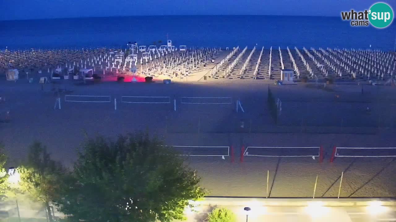 Webcam en vivo playa Bibione – vista desde Ashanti ApartHotel