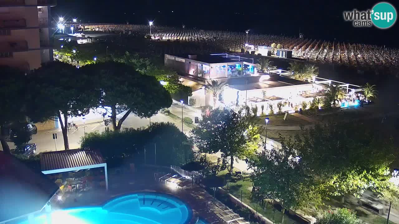 Web kamera Bibione plaža – pogled sa Ashanti ApartHotela