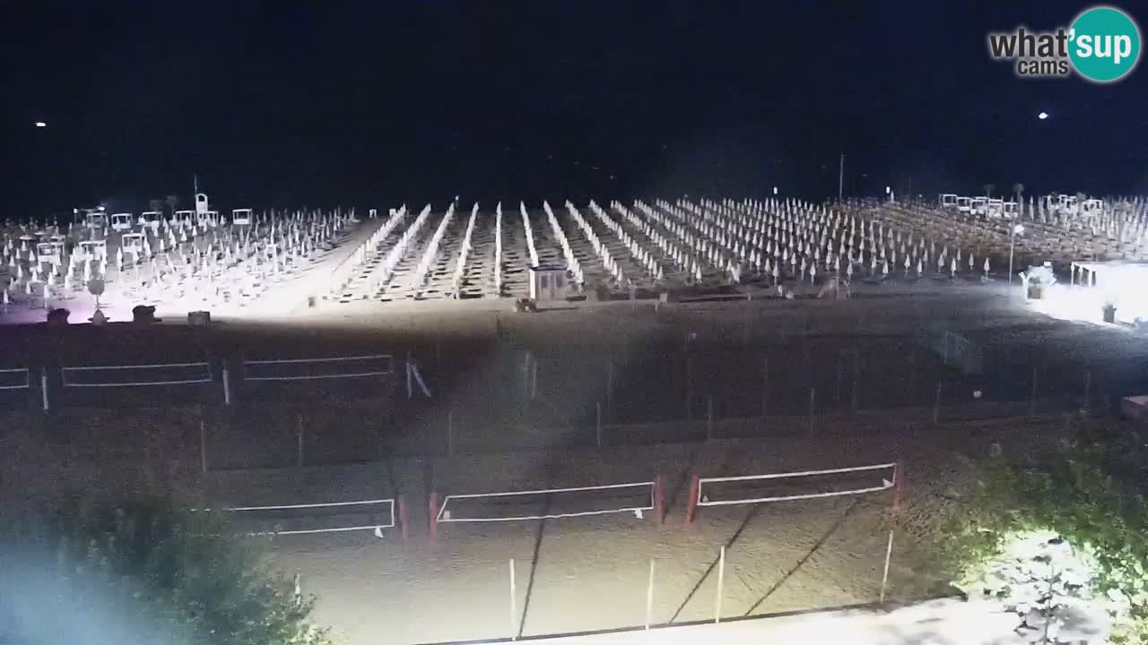 Webcam en direct plage de Bibione – vue depuis Ashanti ApartHotel