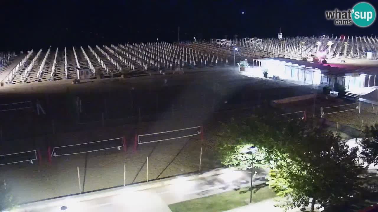 Webcam en direct plage de Bibione – vue depuis Ashanti ApartHotel