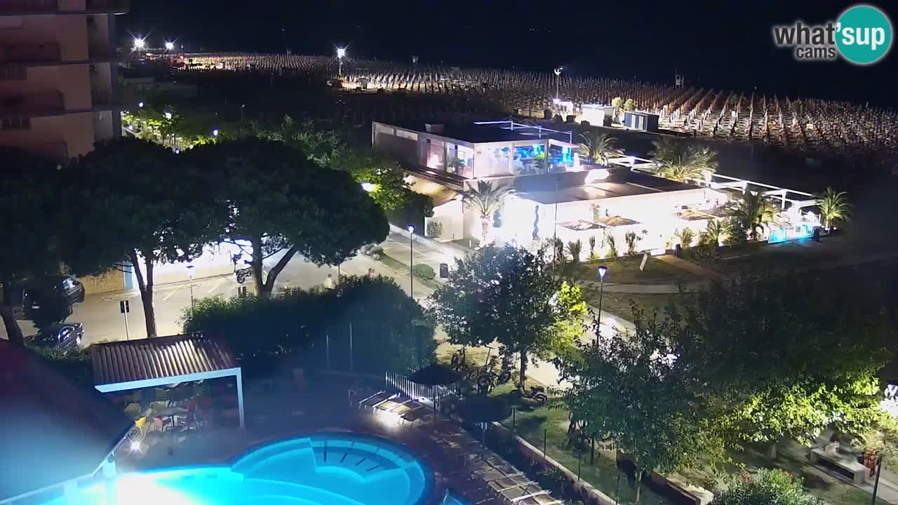 Webcam en vivo playa Bibione – vista desde Ashanti ApartHotel