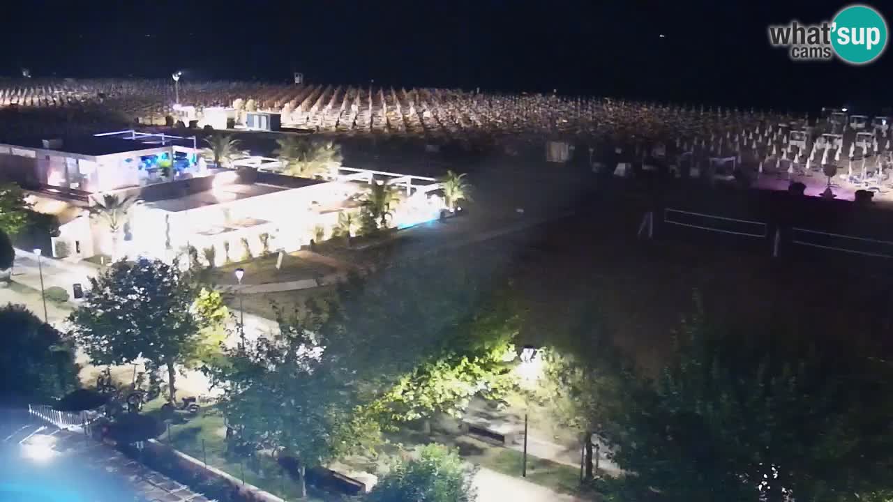 Webcam en direct plage de Bibione – vue depuis Ashanti ApartHotel