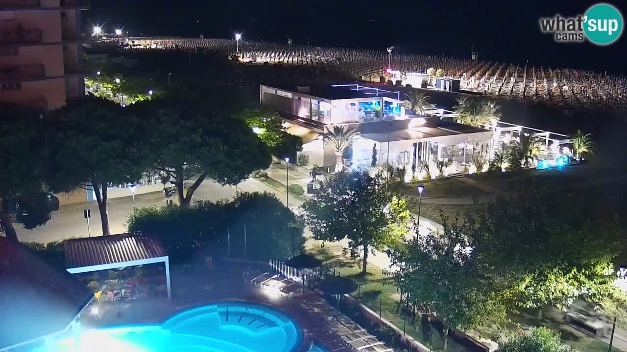 Web kamera Bibione plaža – pogled sa Ashanti ApartHotela