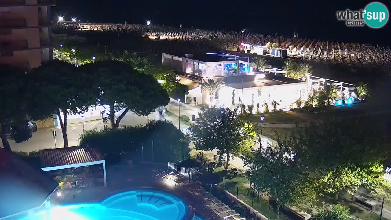 Web kamera Bibione plaža – pogled sa Ashanti ApartHotela