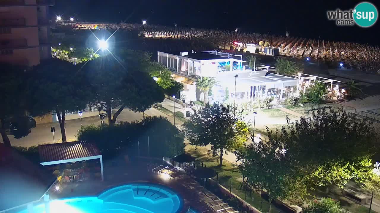 Webcam en vivo playa Bibione – vista desde Ashanti ApartHotel