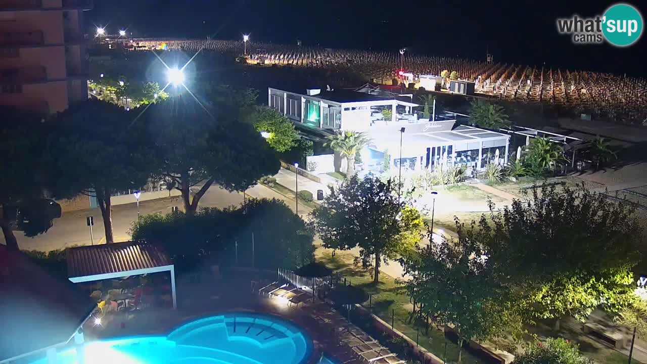 Webcam en vivo playa Bibione – vista desde Ashanti ApartHotel