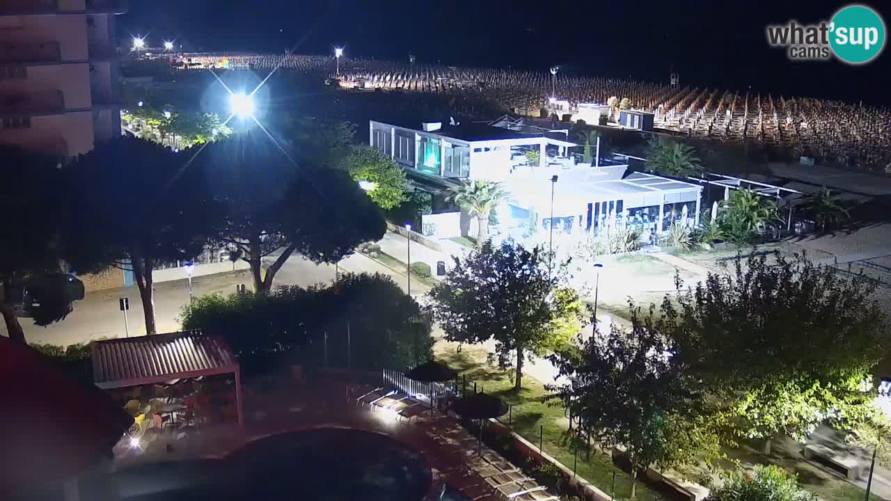 Webcam en vivo playa Bibione – vista desde Ashanti ApartHotel