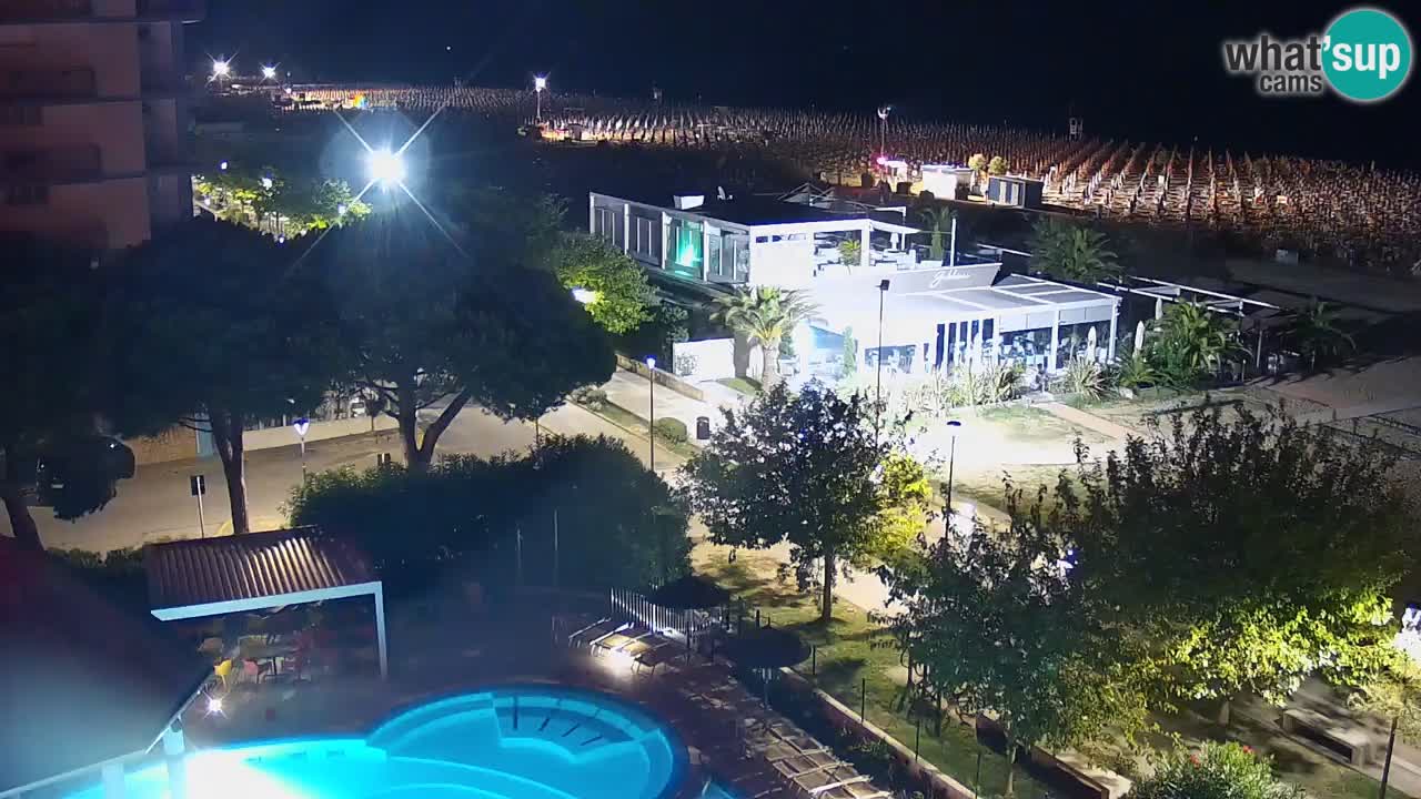 Web kamera Bibione plaža – pogled sa Ashanti ApartHotela