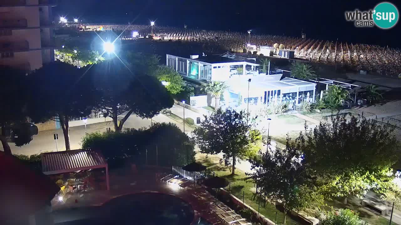 Webcam en vivo playa Bibione – vista desde Ashanti ApartHotel