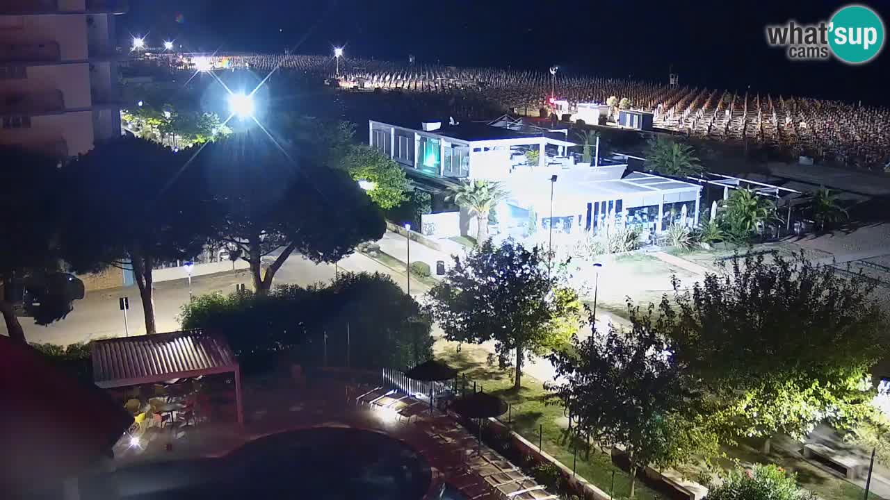Web kamera Bibione plaža – pogled sa Ashanti ApartHotela
