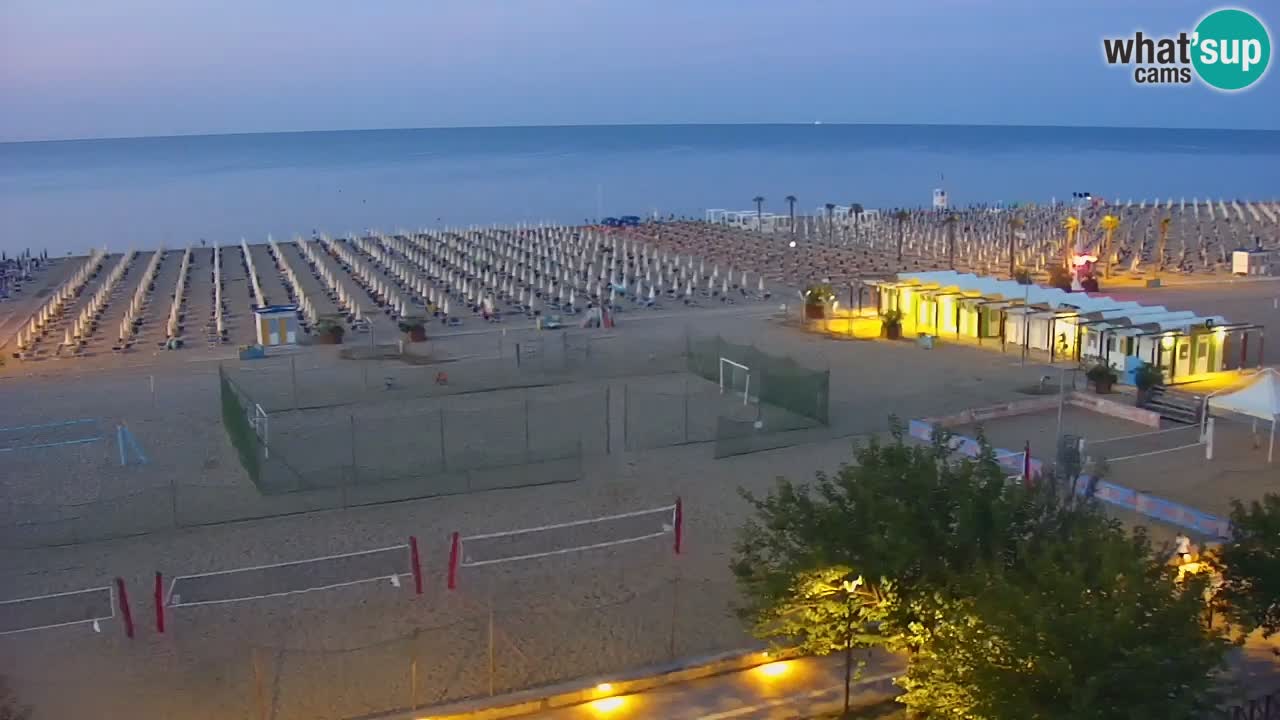 Web kamera Bibione plaža – pogled sa Ashanti ApartHotela