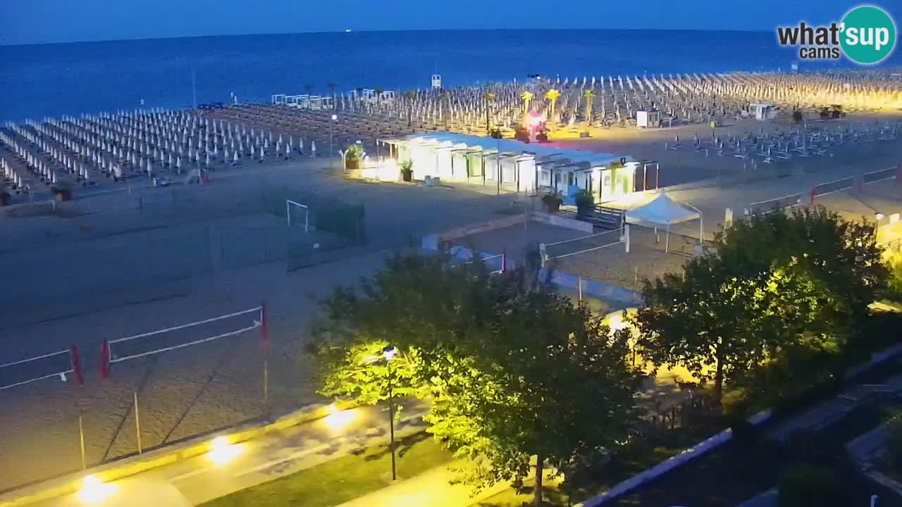 Webcam en vivo playa Bibione – vista desde Ashanti ApartHotel