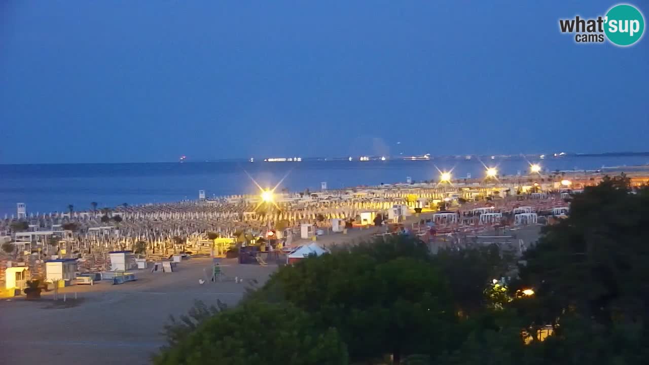 Web kamera Bibione plaža – pogled sa Ashanti ApartHotela