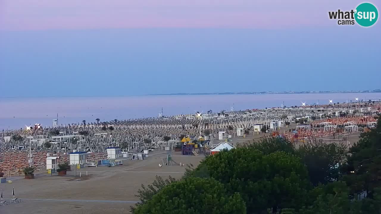 Webcam en vivo playa Bibione – vista desde Ashanti ApartHotel