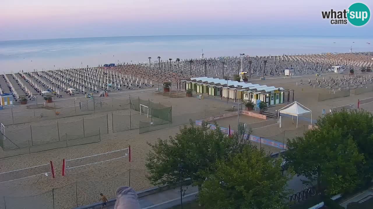 Webcam en direct plage de Bibione – vue depuis Ashanti ApartHotel