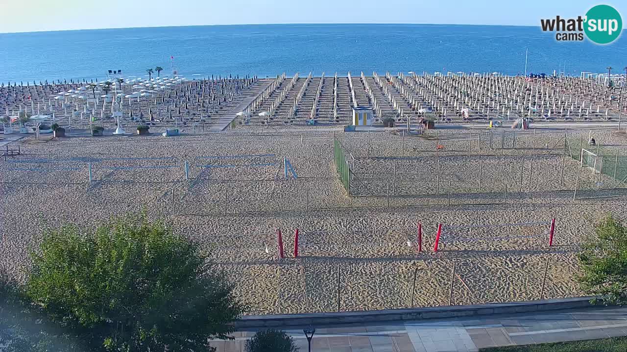 Webcam en vivo playa Bibione – vista desde Ashanti ApartHotel