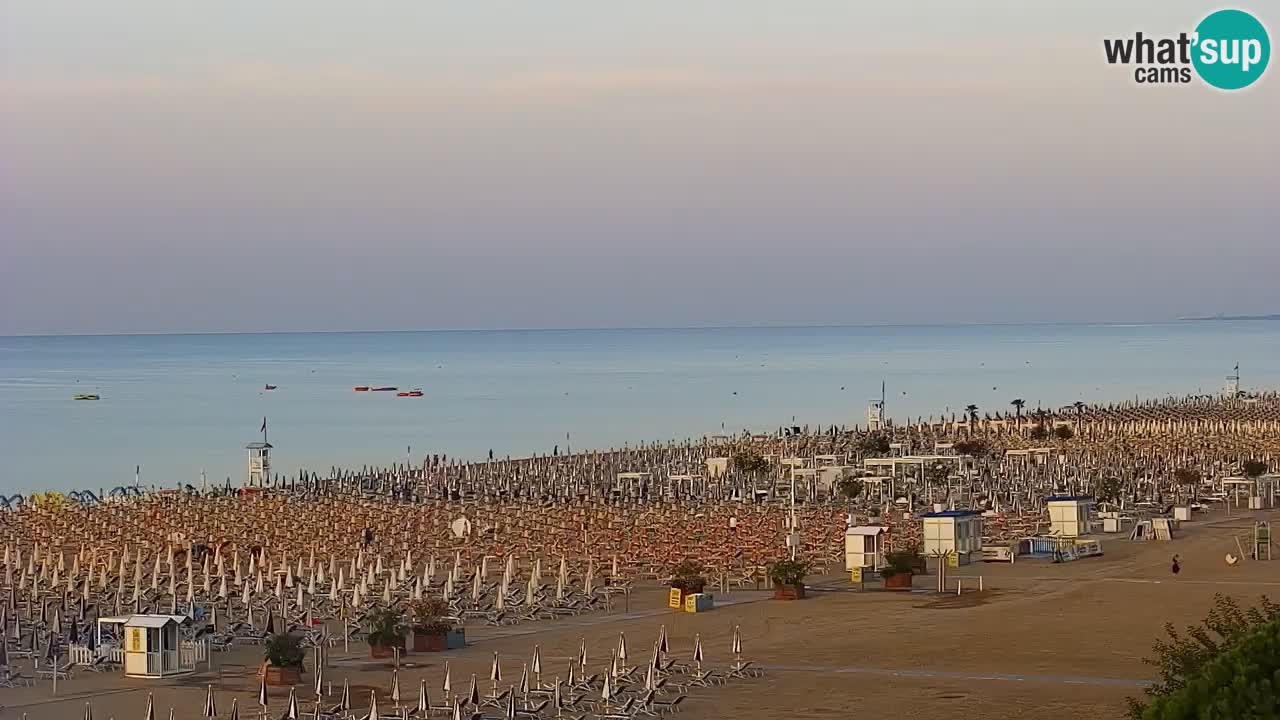 Webcam en direct plage de Bibione – vue depuis Ashanti ApartHotel