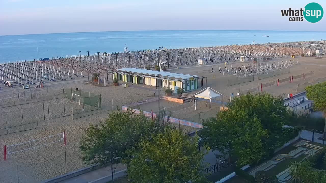 Webcam en vivo playa Bibione – vista desde Ashanti ApartHotel