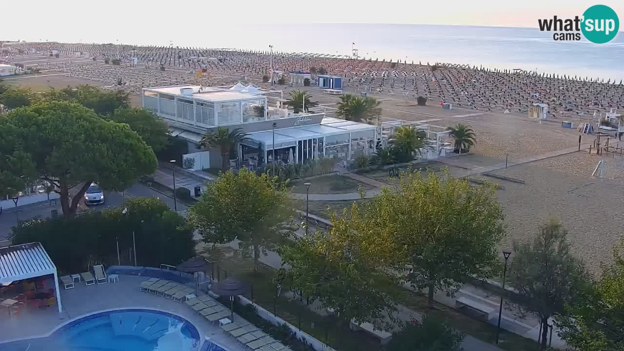 Webcam en direct plage de Bibione – vue depuis Ashanti ApartHotel