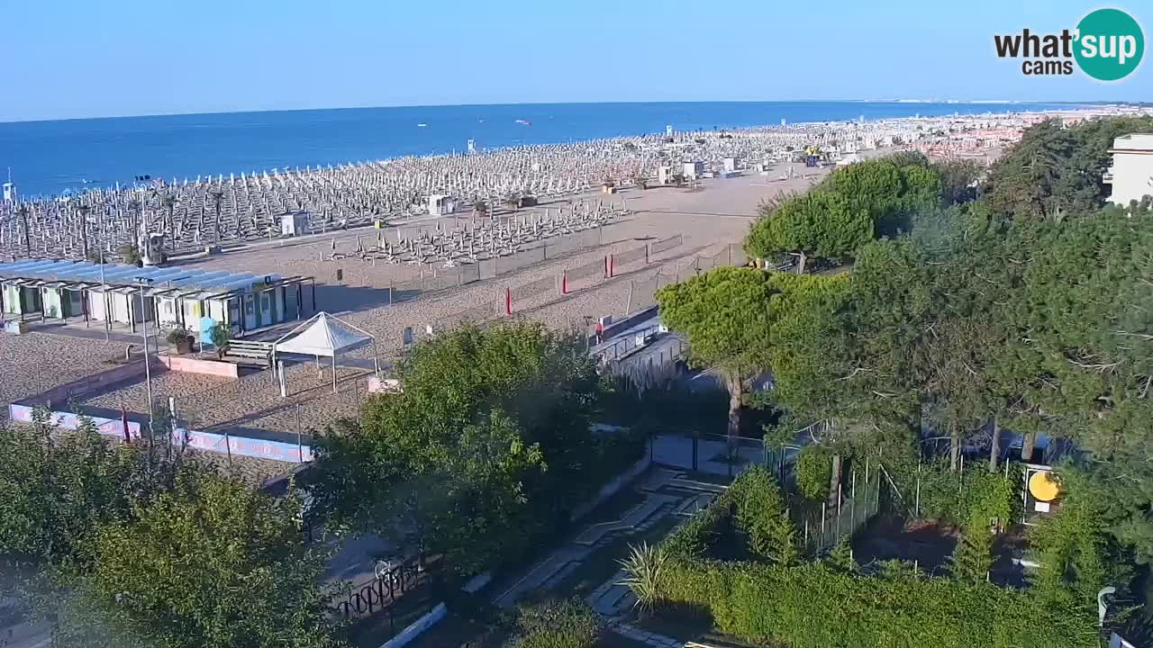 Web kamera Bibione plaža – pogled sa Ashanti ApartHotela