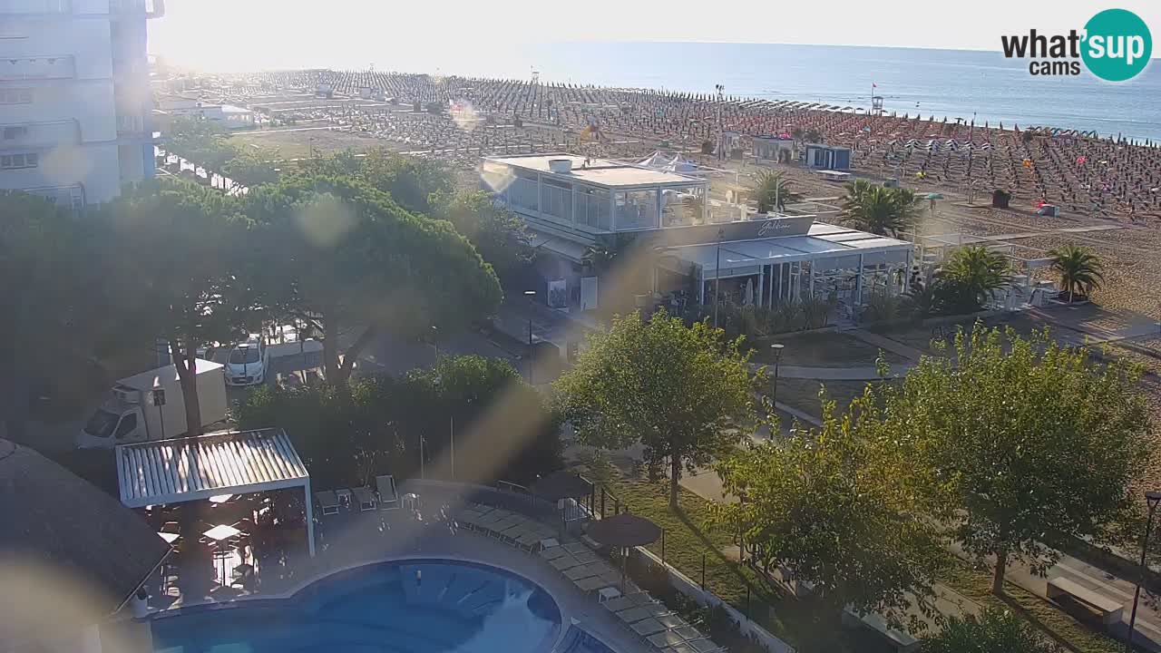 Webcam en vivo playa Bibione – vista desde Ashanti ApartHotel
