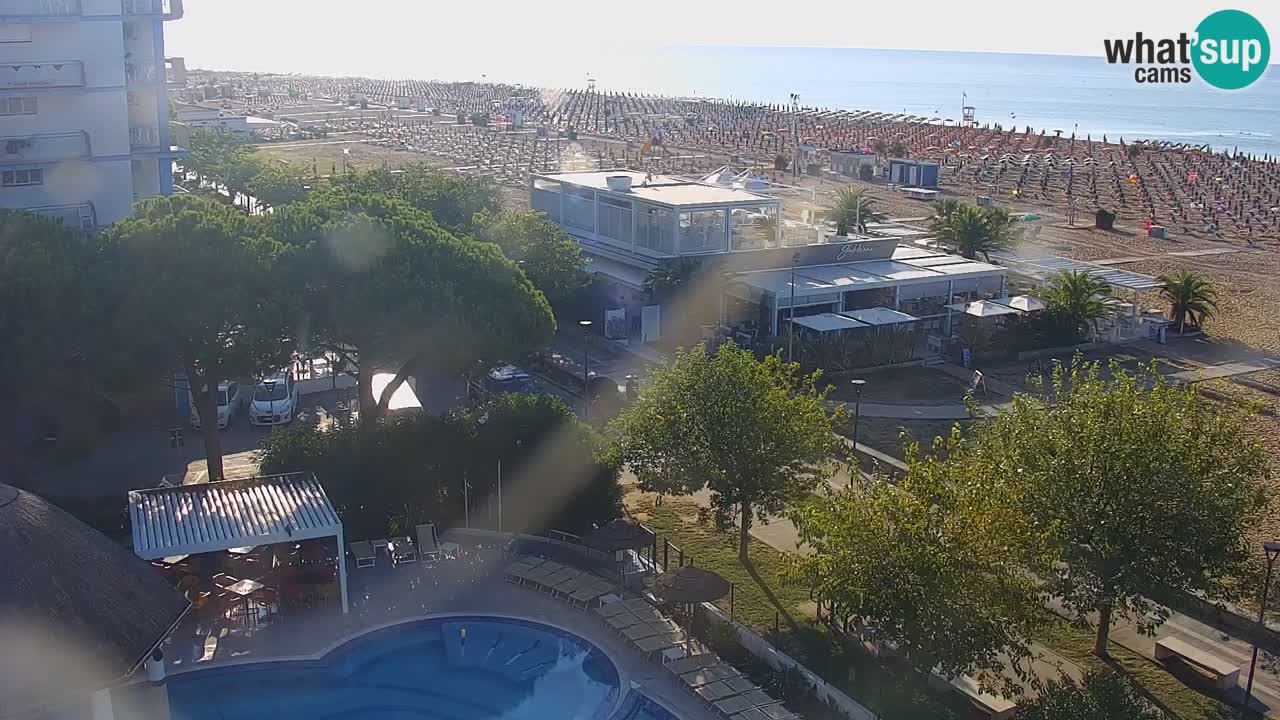 Web kamera Bibione plaža – pogled sa Ashanti ApartHotela