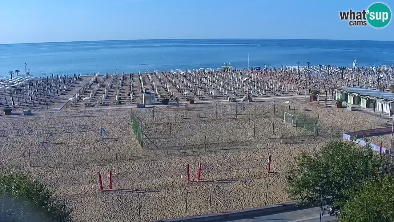 Webcam en direct plage de Bibione – vue depuis Ashanti ApartHotel