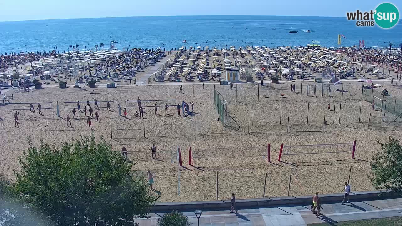 Webcam en vivo playa Bibione – vista desde Ashanti ApartHotel