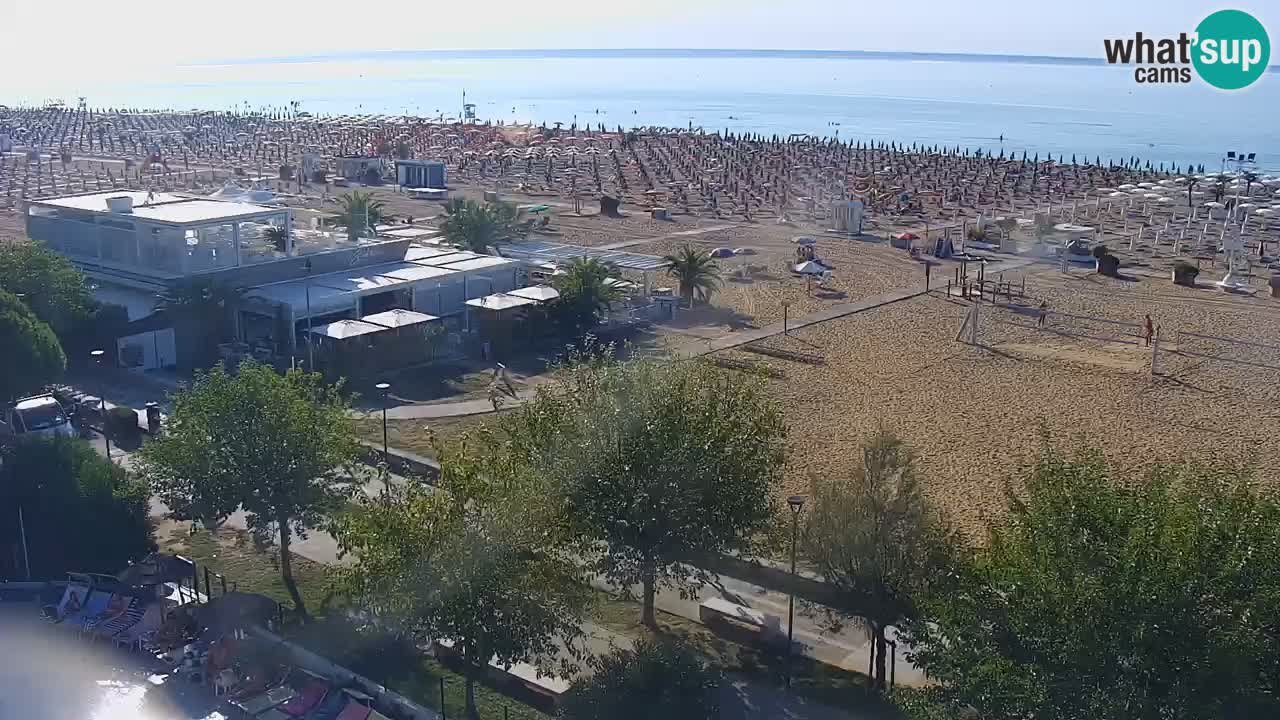 Webcam en direct plage de Bibione – vue depuis Ashanti ApartHotel