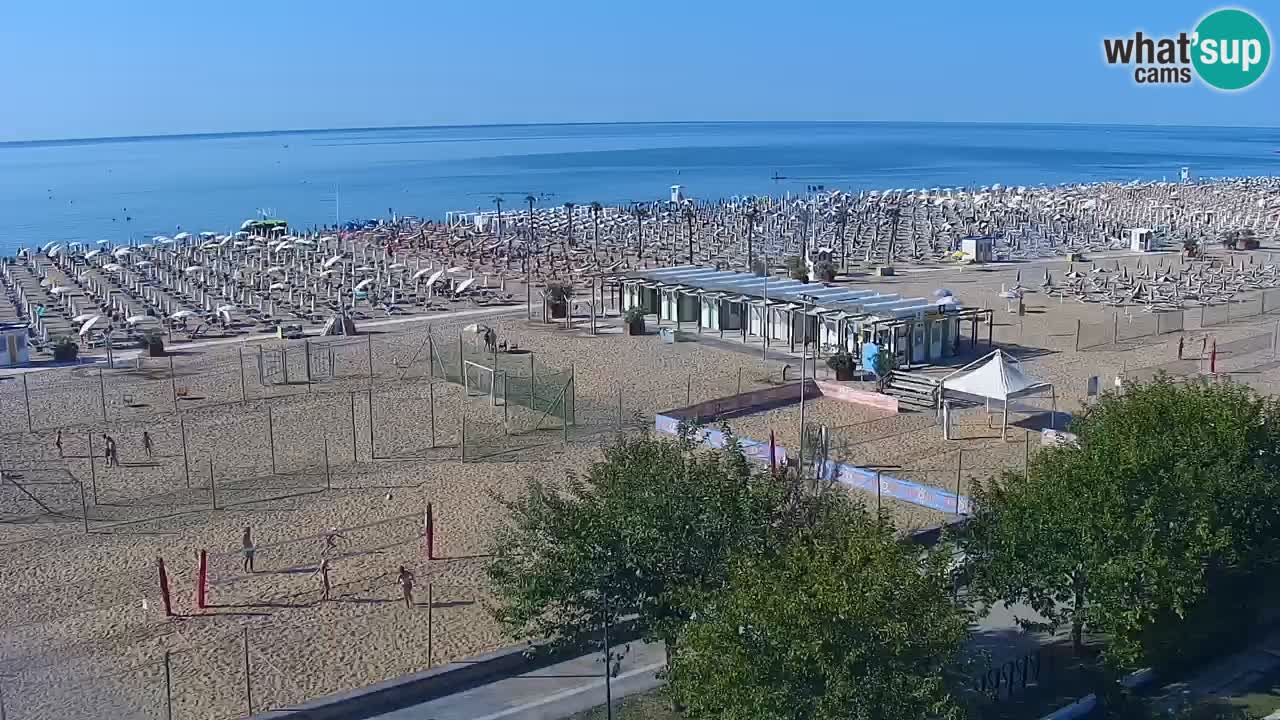 Web kamera Bibione plaža – pogled sa Ashanti ApartHotela