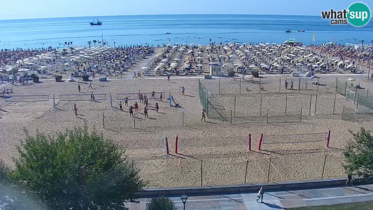 Webcam en direct plage de Bibione – vue depuis Ashanti ApartHotel