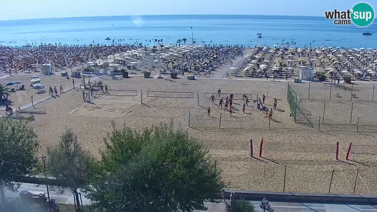 Webcam en direct plage de Bibione – vue depuis Ashanti ApartHotel