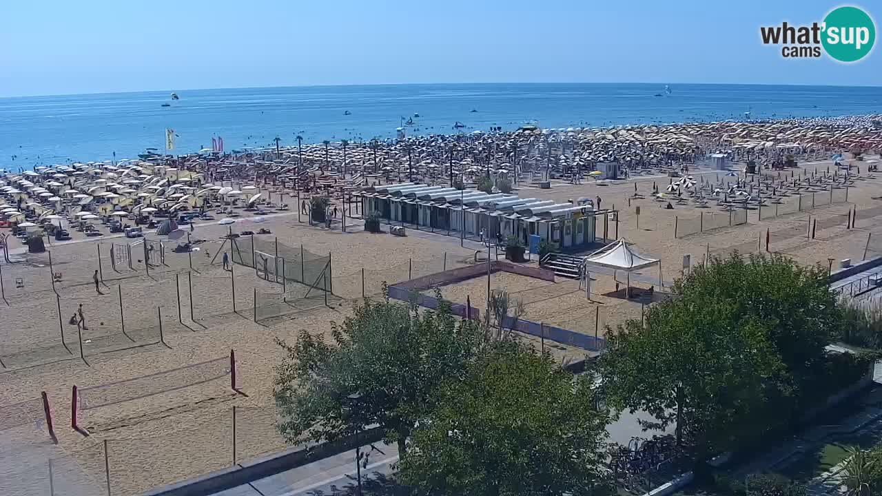 Webcam en vivo playa Bibione – vista desde Ashanti ApartHotel