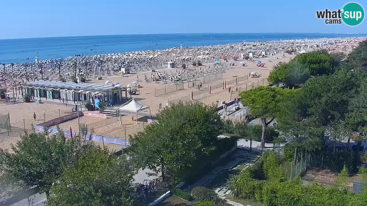 Webcam en vivo playa Bibione – vista desde Ashanti ApartHotel