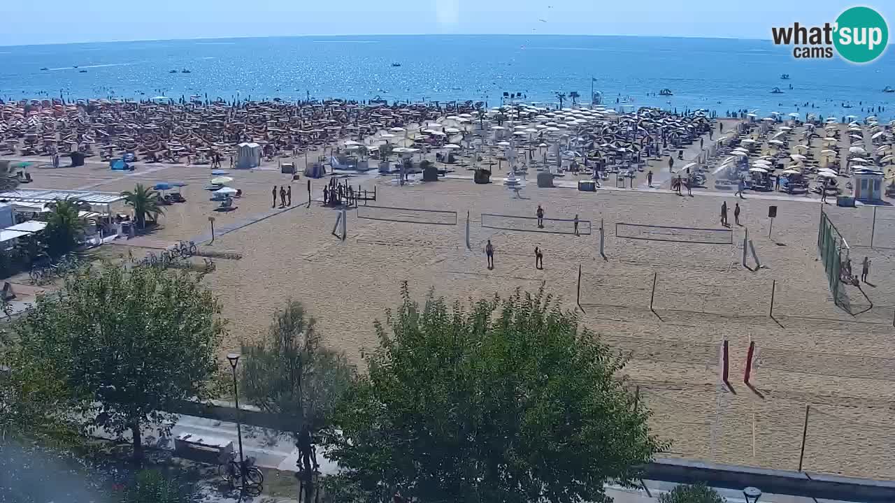 Webcam en vivo playa Bibione – vista desde Ashanti ApartHotel