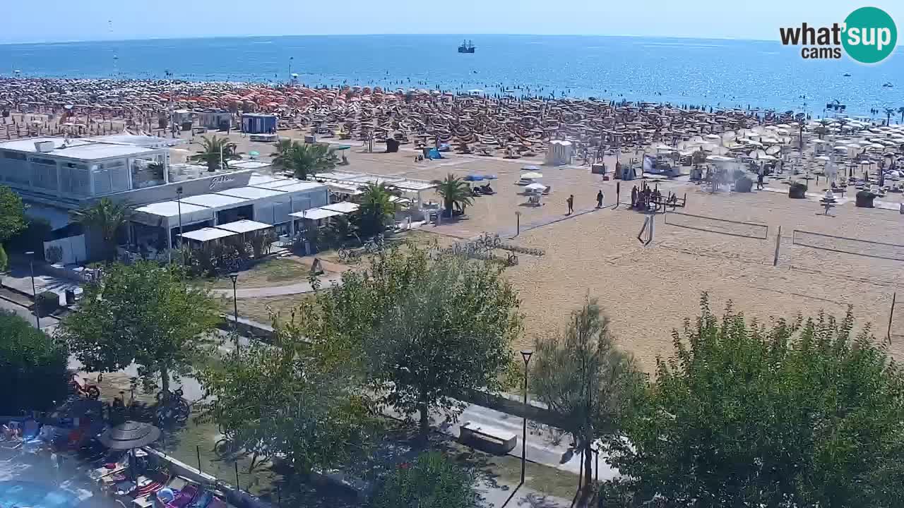 Web kamera Bibione plaža – pogled sa Ashanti ApartHotela