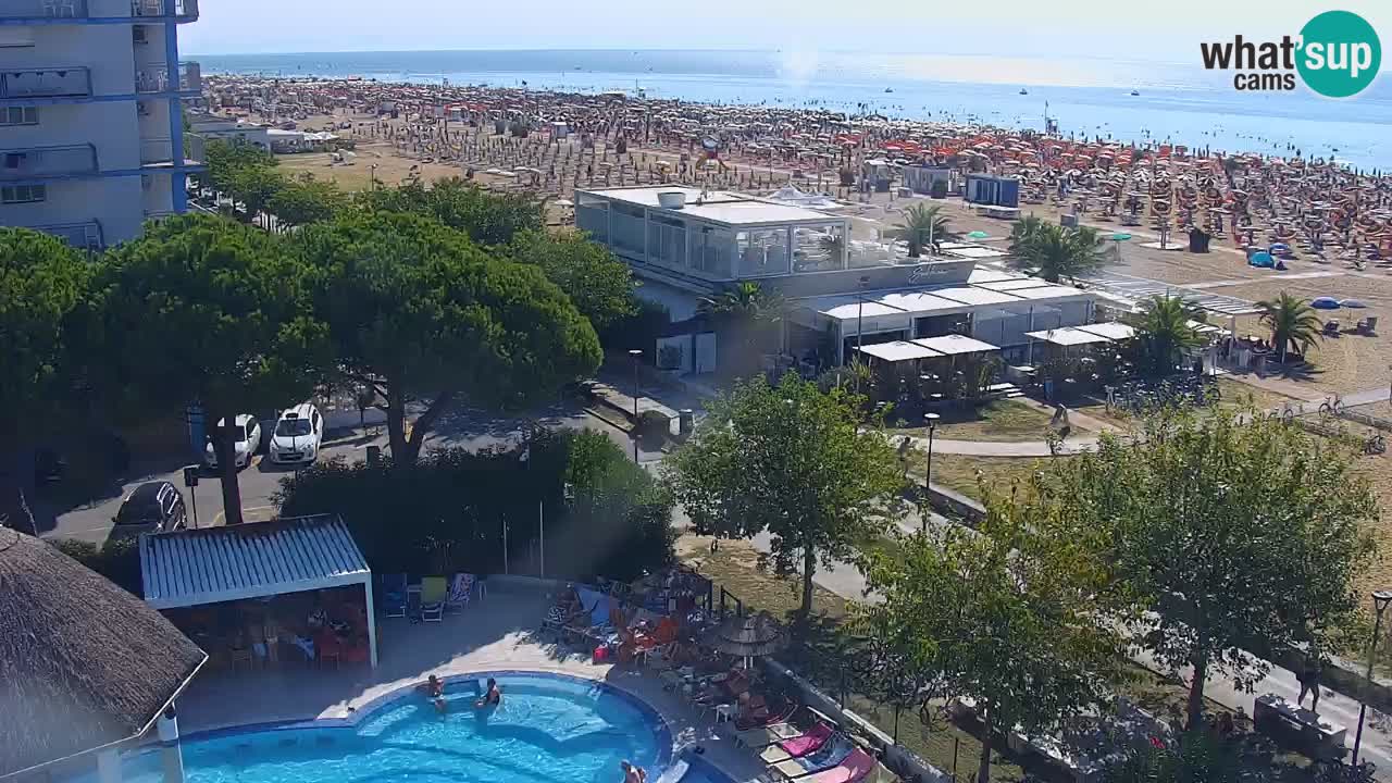 Web kamera Bibione plaža – pogled sa Ashanti ApartHotela