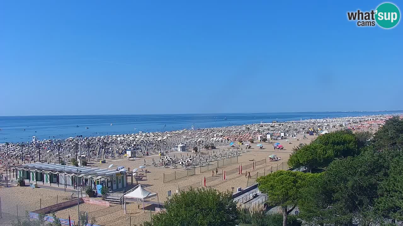 Web kamera Bibione plaža – pogled sa Ashanti ApartHotela