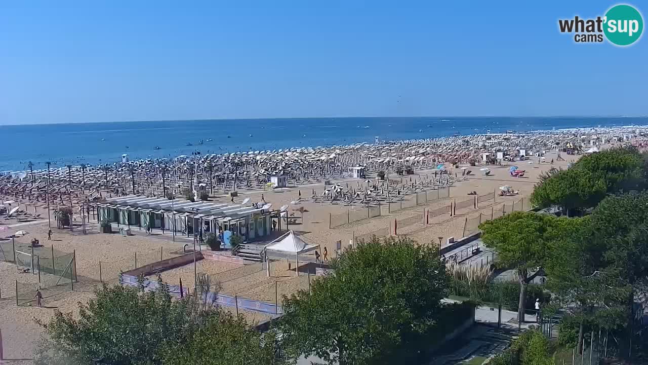 Webcam en vivo playa Bibione – vista desde Ashanti ApartHotel