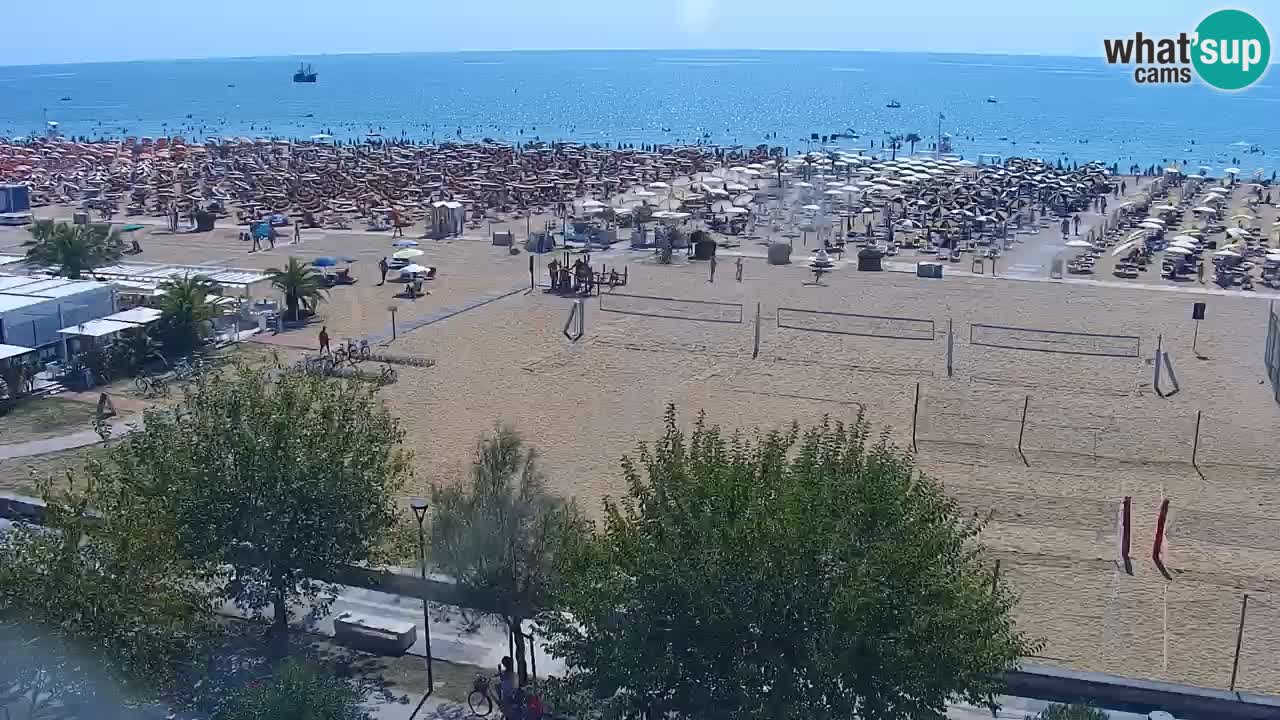 Web kamera Bibione plaža – pogled sa Ashanti ApartHotela