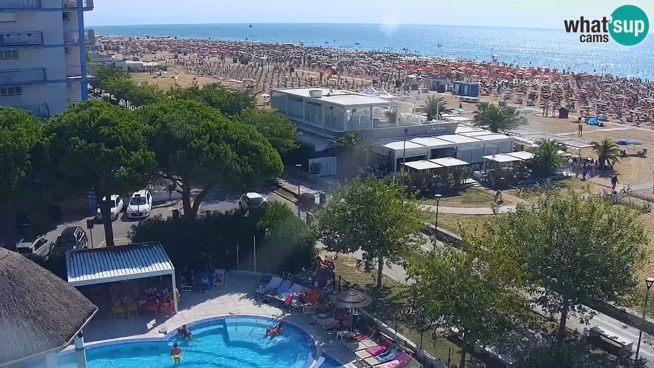 Web kamera Bibione plaža – pogled sa Ashanti ApartHotela