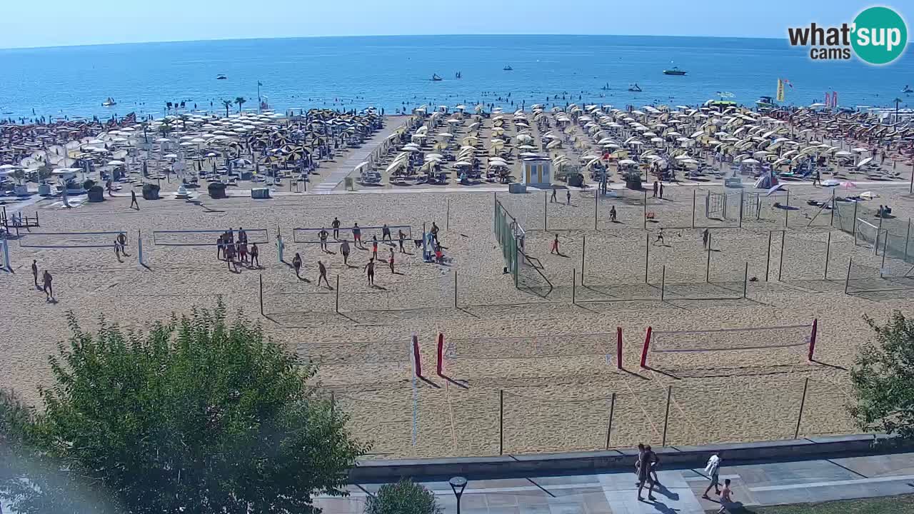 Web kamera Bibione plaža – pogled sa Ashanti ApartHotela