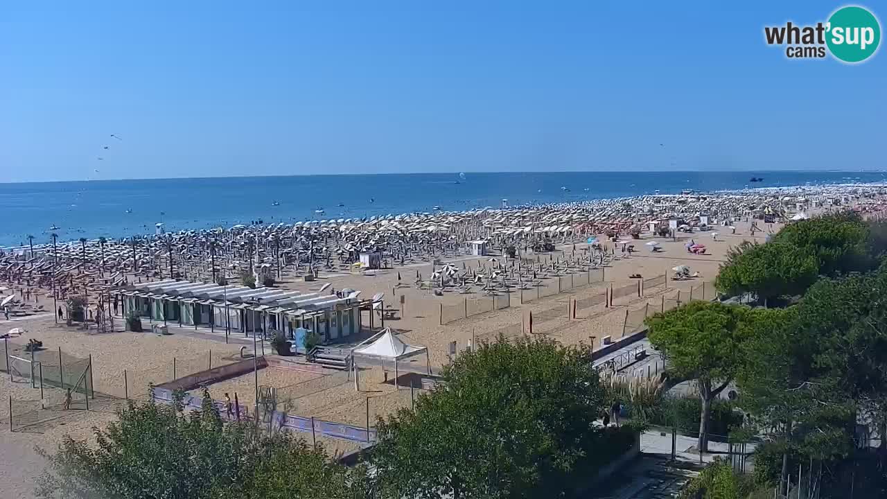 Web kamera Bibione plaža – pogled sa Ashanti ApartHotela