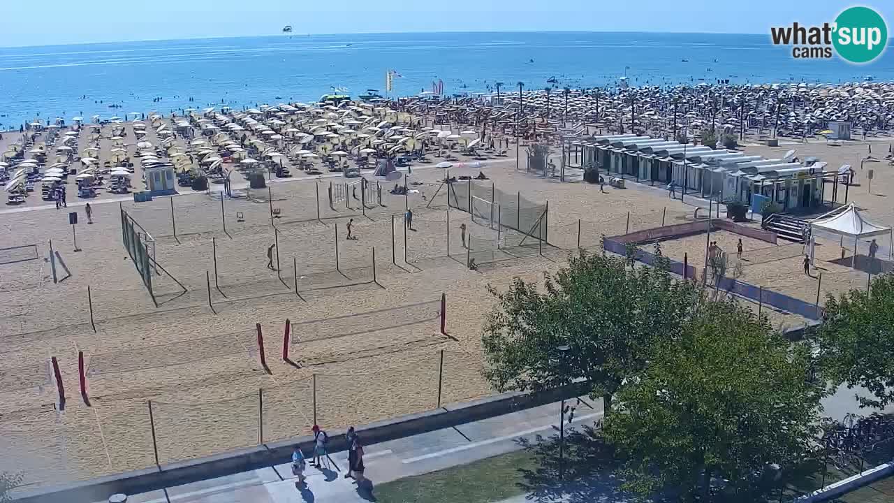 Web kamera Bibione plaža – pogled sa Ashanti ApartHotela
