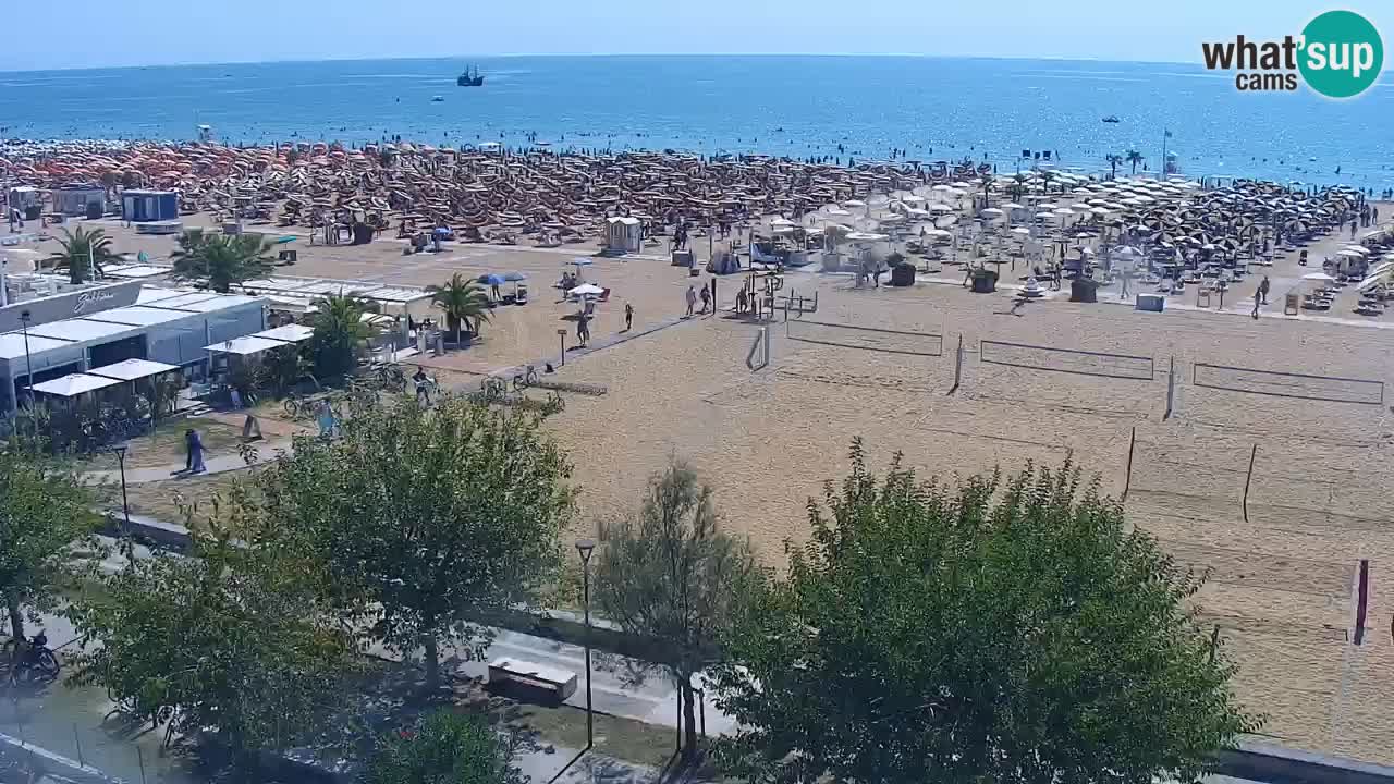 Web kamera Bibione plaža – pogled sa Ashanti ApartHotela