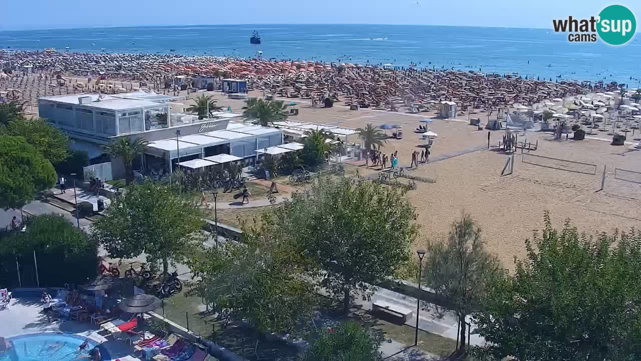 Web kamera Bibione plaža – pogled sa Ashanti ApartHotela